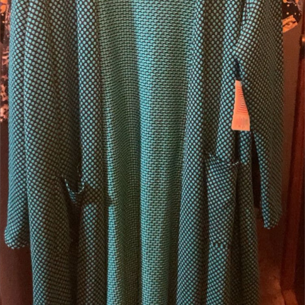 NWT- Lularoe Womens size L Cardigan green and black